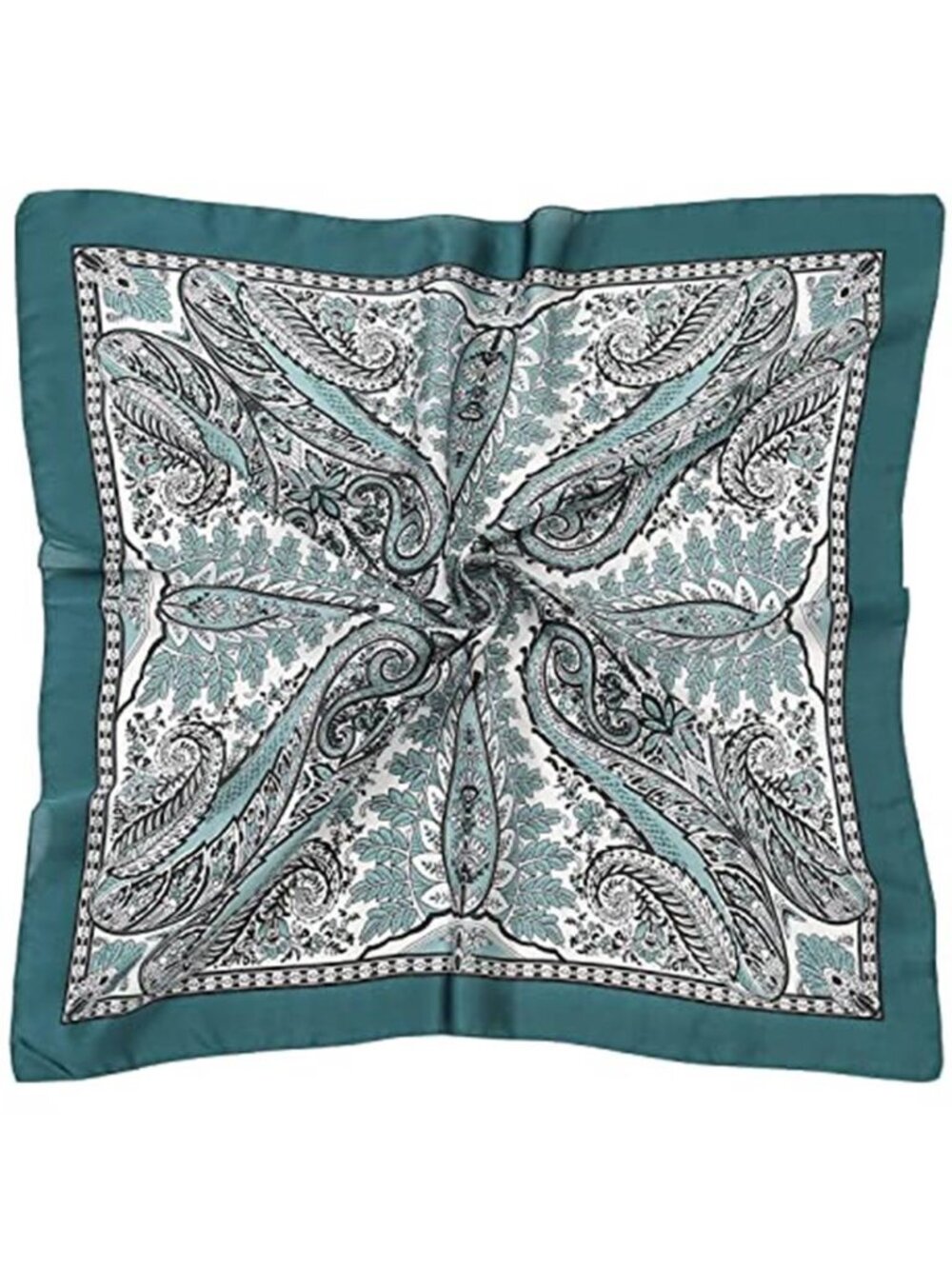 Turquoise Color Head Hair Scarf Like Satin Silk Scarf Sleeping Hair Wrapping